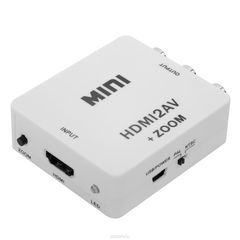 GCR GL-128, White   Mini HDMI - AV Converter ZOOM