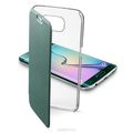 Cellular Line Clear Book   Samsung Galaxy S6 Edge, Green (24074)