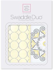 SwaddleDesigns   Swaddle Duo Yellow Mod Medallion 2 