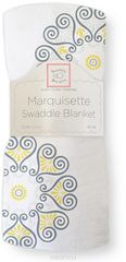 SwaddleDesigns   Marquisette Yellow Medallions