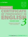 Cambridge Certificate of Proficiency in English 3 Teacher's Book: Examination Papers from University of Cambridge ESOL Examinations (CPE Practice Tests)