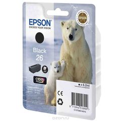 Epson 26 (C13T26014010), Black   XP-600/XP-700/XP-800