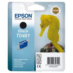 Epson T0481 (C13T04814010), Black   R200/R300/RX500/RX600