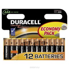    "Duracell",  AA, 12 