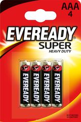  Eveready "Super",  AAA, 1,5V, 4 