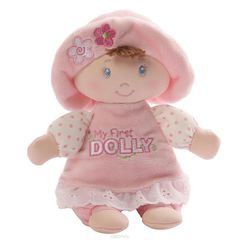 Gund   My First Dolly Small Brunette Rattle 18 