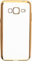 Skinbox 4People Silicone Chrome Border -  Samsung Galaxy J3 (2016), Gold