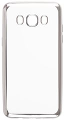 Skinbox 4People Silicone Chrome Border -  Samsung Galaxy J5 (2016), Dark Silver