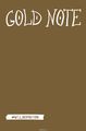 Gold Note.      ( )