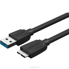 Vention VAS-A48-B100 USB 3.0 AM/micro B, Black  (1)