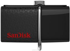 SanDisk Ultra Dual 3.0 128GB, Black USB-