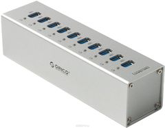 Orico A3H10, Silver USB-