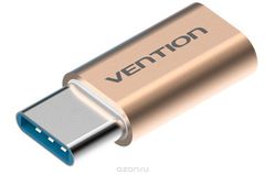 Vention VAS-S10-G, Gold - USB Type C M-USB 2.0 micro B 5pin F
