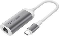 Deppa USB Type-C - Gigabit Ethernet, Grey 
