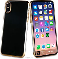 Muvit Crystal Case   Apple iPhone X, Gold