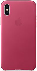 Apple Leather Case, Pink Fuchsia   iPhone X