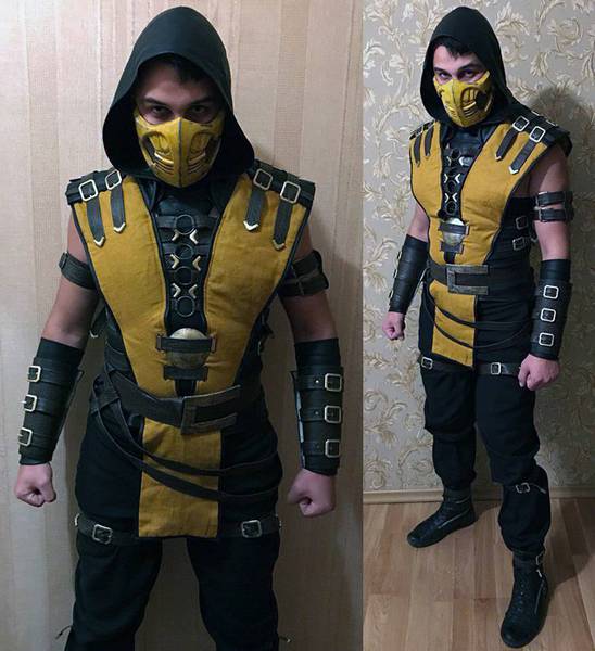 Маска Скорпион - Scorpion Mortal Kombat